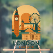 Vintage London England Travel Acrylic Sign | Retro アクリルサイン (ニュートラル)
