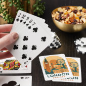 Vintage London England Travel Poker Cards – Retro  トランプ (インサイチュ)