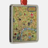 Vintage London Map Ornament メタルオーナメント (右)