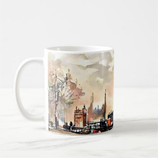 Vintage London Street Scene Mug コーヒーマグカップ