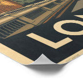 Vintage London Travel ポスター (角)