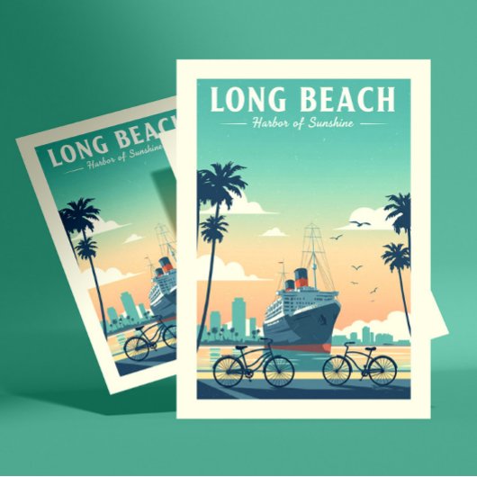 Vintage Long Beach ポストカード