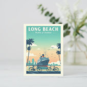 Vintage Long Beach ポストカード (スタンド正面)