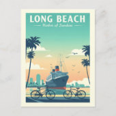 Vintage Long Beach ポストカード (正面)