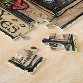 Vintage Loom of Life Illustration | Arts & Crafts  ジグソーパズル (側面)