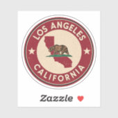 Vintage Los angeles, California gifts シール (シート)