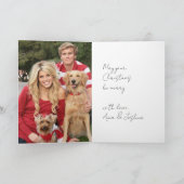 Vintage Los Angeles Christmas Folded シーズンカード (内部)