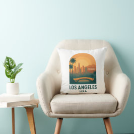 Vintage Los Angeles Travel – Retro Hollywood  クッション