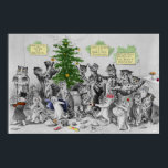 Vintage Louis Wain Cats Christmas Party Poster ポスター<br><div class="desc">This adorable Christmas themed poster for cat lovers and cat owners features the wonderful, whimsical world of famous English cat artist Louis Wain. The illustration shows a cats' Christmas party in full swing, with cats and kittens having a whale of a time as they add the finishing touches to the...</div>