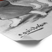 Vintage Louis Wain Cats Christmas Party Poster ポスター (角)