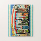 Vintage LouisianaPostcard 11x14 ジグソーパズル (縦)