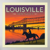 Vintage Louisville Kentucky ポスター (正面)