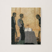 Vintage Love and Romance, Couple Elegant Dinner ジグソーパズル (縦)