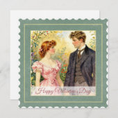 Vintage Love Art - Valentine’s Day シーズンカード (正面/裏面)