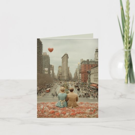 Vintage Love in New York ノートカード (正面)