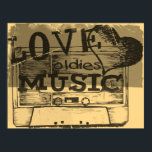 Vintage Love oldies music 2 Poster ポスター<br><div class="desc">Vintage Love oldies music Poster</div>