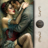 Vintage Lovers Sensual Embrace Decoupage 薄葉紙