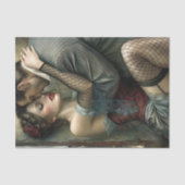 Vintage Lovers Sensual Embrace Decoupage 薄葉紙 (正面)