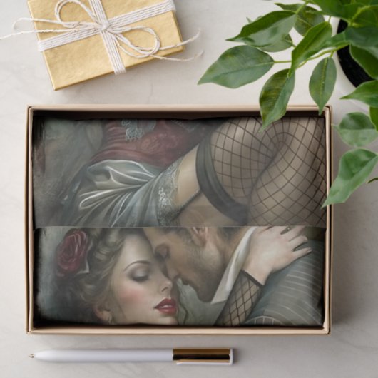 Vintage Lovers Sensual Embrace Decoupage 薄葉紙 (ギフト)