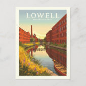 Vintage Lowell Massachusetts ポストカード (正面)