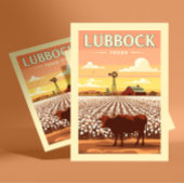 Vintage Lubbock Texas ポストカード