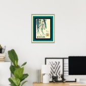 Vintage Lucien Lelong French Perfume Poster ポスター (ホームオフィス)