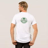 Vintage Lucky Since 1990 Personalized St. Patrick トライブレンドTシャツ (裏面全面)