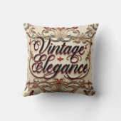 "Vintage Luxury Chic" " クッション (裏面)