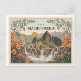 Vintage Machu Picchu Peru Postcard ポストカード