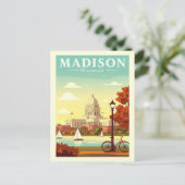 Vintage Madison Wisconsin ポストカード (スタンド正面)
