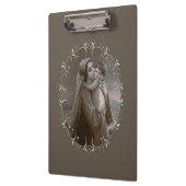 Vintage Madonna and Child with Silver Frame クリップボード (左)