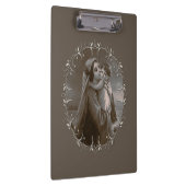 Vintage Madonna and Child with Silver Frame クリップボード (右)