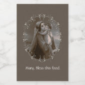 Vintage Madonna and Child with Silver Frame フードラベル (シングルラベル)