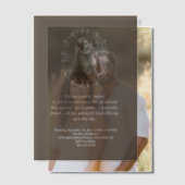 Vintage Madonna and Child with Silver Frame ベラム紙招待状 (オフセット (カップル))