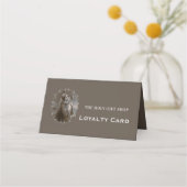 Vintage Madonna and Child with Silver Frame ロイヤリティカード (正面)