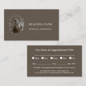 Vintage Madonna and Child with Silver Frame 予約カード (正面/裏面)