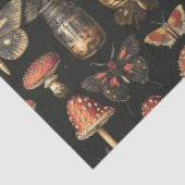 Vintage Magic Mushroom Moths Dark Academia 薄葉紙 (詳細)
