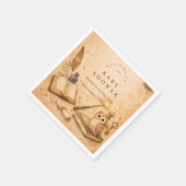 Vintage Magic Potion Baby Shower スタンダードカクテルナプキン (角)