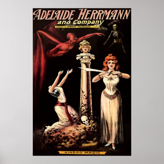 Vintage Magic Show Promo Poster Print 1 ポスター (正面)