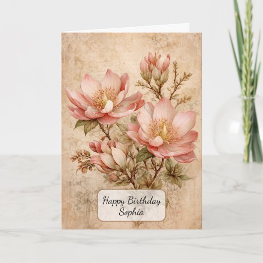 Vintage Magnolia カード (正面)