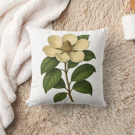 Vintage Magnolia クッション (ブランケット)