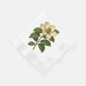 Vintage Magnolia 縁ありカクテルナプキン (角)