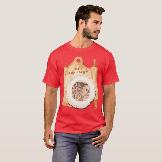 VINTAGE MAGPIE funny Tシャツ (正面フル)