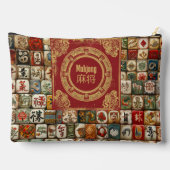 Vintage Mahjong Designs アクセサリーポーチ (裏面)