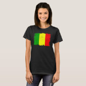 Vintage Mali Flag Malian Independence Day Tシャツ (正面フル)