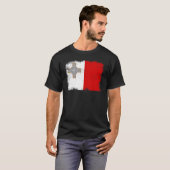 Vintage Malta Flag Maltese Independence Day Tシャツ (正面フル)