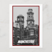 Vintage Manchester Cityscape England 2001 シーズンポストカード (正面)