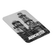 Vintage Manchester Cityscape England 2001 マグネット (右側)