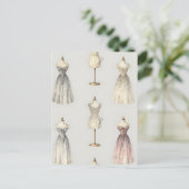 Vintage Mannequin Ballgown Pattern ポストカード (スタンド正面)