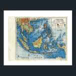 Vintage map, 1920, French,L'IndoChine et Insolinde ポスター<br><div class="desc">Vintage map,  1920,  French, L'IndoChine et Insolinde</div>